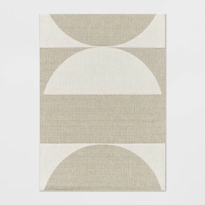 Grace Geo Circle Indoor/Outdoor Rug - Tan - Project 62™ 5 Grace Geo Circle Indoor/Outdoor Rug - Tan - Project 62™ - Image 5