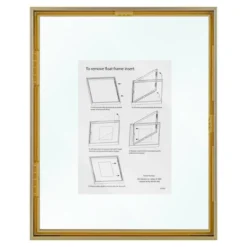 8" X 10" Float Thin Metal Gallery Frame Brass - Project 62™ -Cheap Project 62 Store GUEST 00dedfe9 d7c0 48ee b019 54278066436b
