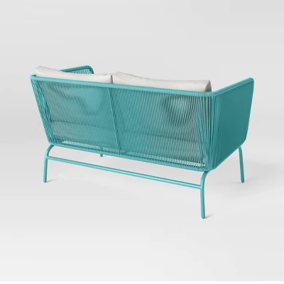 Fisher Patio Loveseat - Blue-Green - Project 62™ 3 Fisher Patio Loveseat - Blue-Green - Project 62™ - Image 3