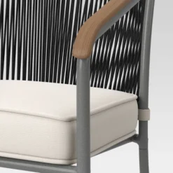 2pc Apex Mixed Material Outdoor Patio Dining Chairs Arm Chairs Black - Project 62™ -Cheap Project 62 Store GUEST 0c28b245 8718 46af 8c5c 8f42b9e6edfd