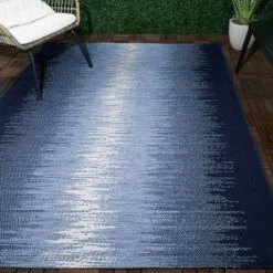 Indigo Ombre Outdoor Rug Blue - Project 62™