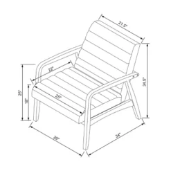 Northway Channel Tufted Wood Armchair Brown Faux Leather - Project 62™ -Cheap Project 62 Store GUEST 1f876303 a96c 4929 bdf8 23075bc31076