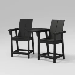 Moore 3pc POLYWOOD Patio Counter Chair Set With Connecting Table - Project 62™ -Cheap Project 62 Store GUEST 239c790b c837 4a6a 97d5 28612995ca8a