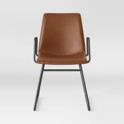 2pk Bowden Dining Chair With Arms Caramel Faux Leather - Project 62™ -Cheap Project 62 Store GUEST 43024056 fe62 41fb 99d0 35f4ccec34c6