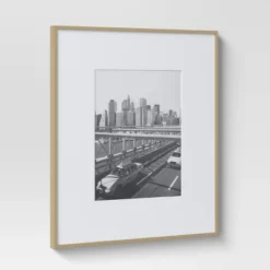 19.4" X 22.4" Matted To 11" X 14" Thin Gallery Oversized Image Frame Brass - Project 62™ -Cheap Project 62 Store GUEST 4595b8e4 0482 4d17 8852 40acbe45a6f8