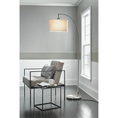 Arc Floor Lamp Silver - Project 62 2 Arc Floor Lamp Silver - Project 62 - Image 2