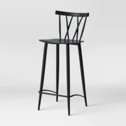 Set Of 2 Becket Metal X Back Barstool Black - Project 62™ -Cheap Project 62 Store GUEST 51b0edfe c772 45b3 95ee 5bf8043f0bda