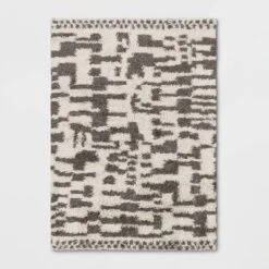 Jutland Geo Moroccan Hand Tufted Shag Area Rug Gray - Project 62™ -Cheap Project 62 Store GUEST 6414a9c5 ec2e 4ae7 87d3 672a4f8fd64c