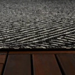 9' X 12' Large Diamond Indoor/Outdoor Rug Black/Natural - Project 62™ -Cheap Project 62 Store GUEST 6f6a00c6 5d70 46d6 86e3 a975a2262de2