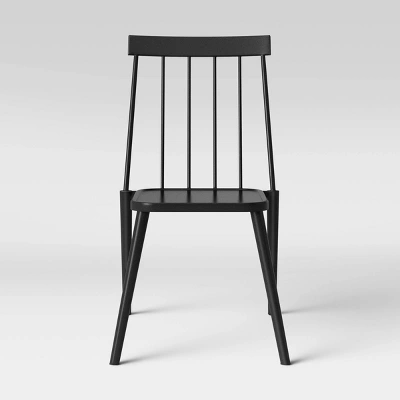 4pc Windsor Outdoor Patio Dining Chairs Stacking Chairs Black - Project 62™ 2 4pc Windsor Outdoor Patio Dining Chairs Stacking Chairs Black - Project 62™ - Image 2