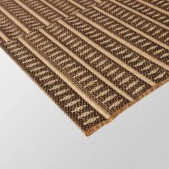 Shifted Geo Stripe Outdoor Rug Tan - Project 62™ -Cheap Project 62 Store GUEST 7ad81912 68d3 43e3 a18c ee19a517945f