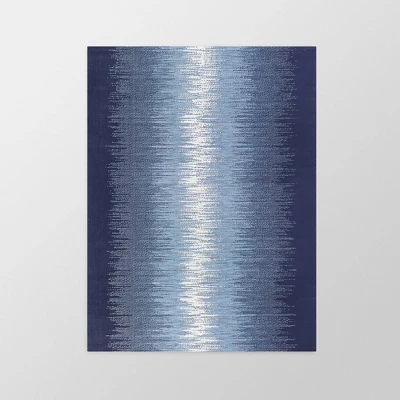 Indigo Ombre Outdoor Rug Blue - Project 62™ 5 Indigo Ombre Outdoor Rug Blue - Project 62™ - Image 5