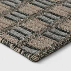 5' X 7' Geometric Outdoor Rug Gray - Project 62™
