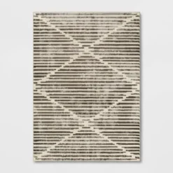 Kirk X Modern Striped Rug Black/White - Project 62™ -Cheap Project 62 Store GUEST 88f8c7fc a92f 4a03 8525 c70305543dda