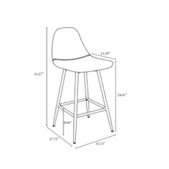 Copley Upholstered Counter Height Barstool - Project 62™ -Cheap Project 62 Store GUEST 9d07e394 0f86 4a8f 89eb c4e2fc0b8971