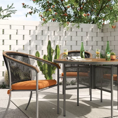 Grace Geo Circle Indoor/Outdoor Rug - Tan - Project 62™ 1 Grace Geo Circle Indoor/Outdoor Rug - Tan - Project 62™