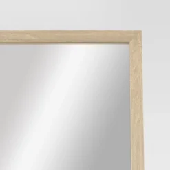 20" X 66" Oak And Metal Modern Floor Mirror Brown - Project 62™ -Cheap Project 62 Store GUEST a1427005 94a2 4dfa 8e8f 88c0c1e9c11a