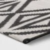 5' X 7' Outdoor Rug Diamond Black - Project 62™