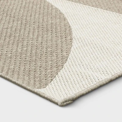 Grace Geo Circle Indoor/Outdoor Rug - Tan - Project 62™ 2 Grace Geo Circle Indoor/Outdoor Rug - Tan - Project 62™ - Image 2
