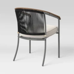 2pc Apex Mixed Material Outdoor Patio Dining Chairs Arm Chairs Black - Project 62™ -Cheap Project 62 Store GUEST afd87573 f32e 4143 ae0d 3bc9464f8622