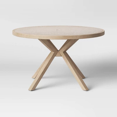 Collier 46" Round Stamped Steel Top Patio Dining Table - Project 62™ 1 Collier 46" Round Stamped Steel Top Patio Dining Table - Project 62™