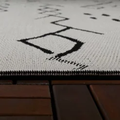 Grace Sketch Diamond Indoor/Outdoor Rug - Black/White - Project 62™ -Cheap Project 62 Store GUEST b312d6ea 5022 4a83 8d49 d370cd489ddc