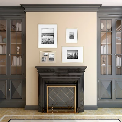 15.6" X 11.5" Float Thin Metal Gallery Frame Brass - Project 62™ 1 15.6" X 11.5" Float Thin Metal Gallery Frame Brass - Project 62™