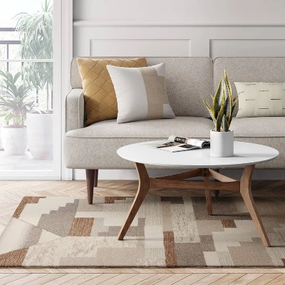 Fairwood Hand Tufted Wool Color Block Area Rug Natural - Project 62™ 1 Fairwood Hand Tufted Wool Color Block Area Rug Natural - Project 62™