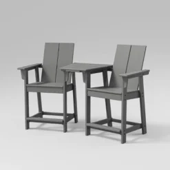 Moore 3pc POLYWOOD Patio Counter Chair Set With Connecting Table - Project 62™ -Cheap Project 62 Store GUEST cea83390 883c 491a 9fec 9b6d4447dc8c