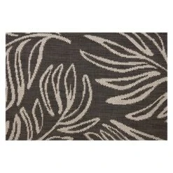 30" X 50" Leaves Outdoor Rug Black - Project 62™ -Cheap Project 62 Store GUEST e73e10d3 077e 4ad1 bbee 60d8c85c36e3