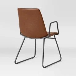 2pk Bowden Dining Chair With Arms Caramel Faux Leather - Project 62™ -Cheap Project 62 Store GUEST f262c859 ea45 42df 993a 776aeccbbfde