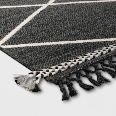 Woven Tapestry With Braid Outdoor Rug - Project 62™ 2 Woven Tapestry With Braid Outdoor Rug - Project 62™ - Image 2