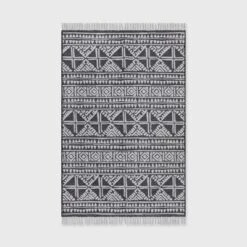 Outdoor Rug Tasseled Charcoal - Project 62™ -Cheap Project 62 Store GUEST fc2bf238 e61d 43b3 b7a7 58b867244986